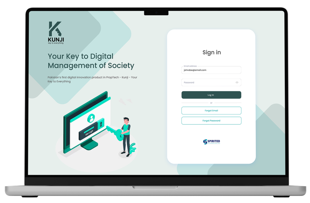 Kunji login web for societies